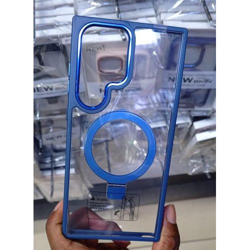 product_image_name-Generic-NewSkin Premium MagSafe Clear Stand Case for Samsung Galaxy S25 Plus – Built-in Kickstand and Durable Protection-2