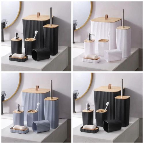 product_image_name-Generic-6 in luxury bathroom accessories set with bamboo lid-1
