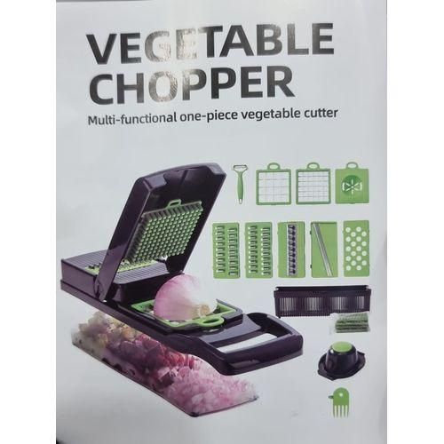 product_image_name-Generic-All in 1 Vegetable Chopper Slicer Dicers Cutter Vegetable Peeler, Grater, Colander, Egg Separator, Cleaning Brush, Hand Protector Set-2