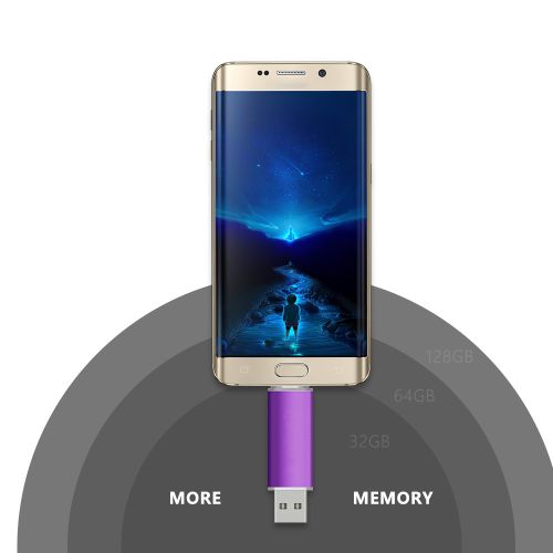 product_image_name-Generic-OTG USB Flash Drive - Violet 128GB-7