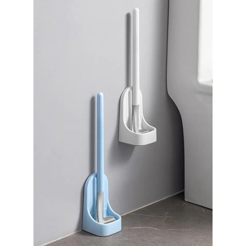 Silicone Bristle Golf Toilet Brush for Bathroom Storage and