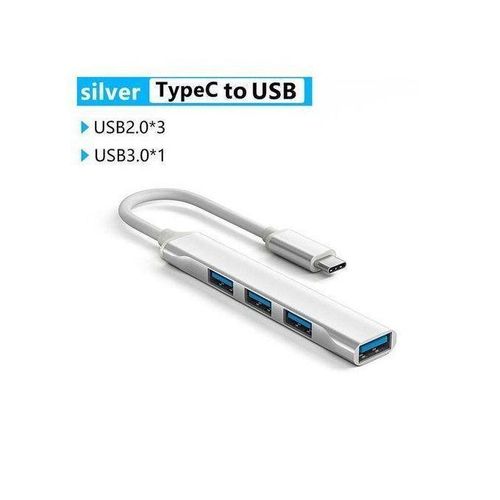 product_image_name-Generic-4 Port USB 3.0 Hub High Speed USB-C Type C Splitter 5Gbps Computer Macbook Port-1