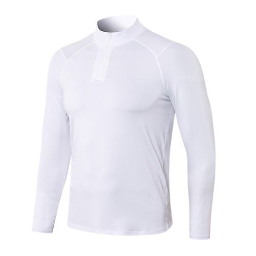 Fashion Men's Long Sleeve UPF 50+ T-Shirt 1/4 Zip Fishing Running