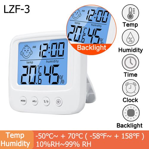 Mini Thermometer Hygrometer, 1 Temperature Humidity Monitor Gauge For Home,  Room, Greenhouse - Temu