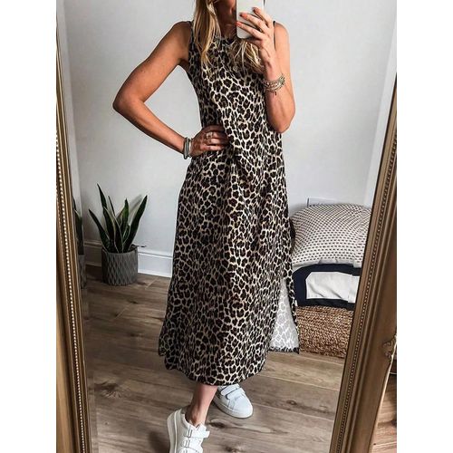product_image_name-Fashion-Casual leopard print sleeveless dress-2