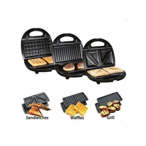 product_image_name-Sokany-3 In 1 Heavy Duty Sandwich, Waffle Maker & Grill-1