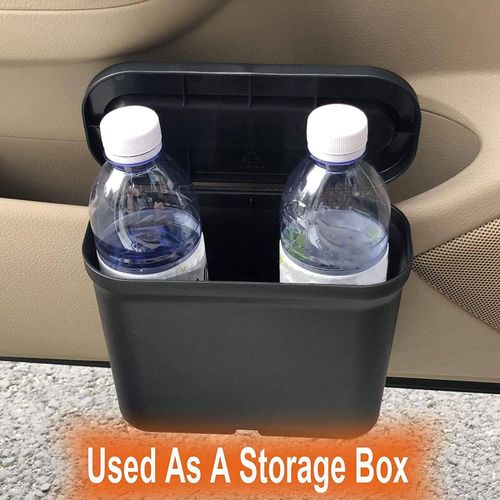Generic Car Trash Can with Lid, Car Cup Holder Trash Can 3 in 1 Multi to Function  Car Trash Bag Car Trash Can Mini Office Trash Can @ Best Price Online