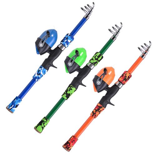 Generic Kids Fishing Pole for Kids Ages 5-12 Telescopic Fishing Rod and  Reel Combo Spinning Children Child Fishing Rod for Saltwater 165cm  Fiberglass @ Best Price Online