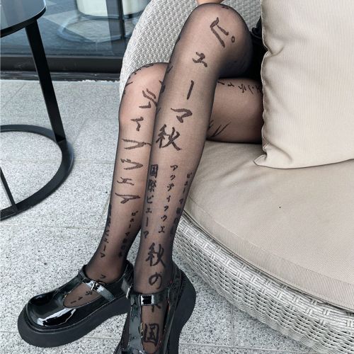 Buy Women's Fashion Tattoo Socks Pantyhose Tights Stockings (Spade) at  Amazon.in