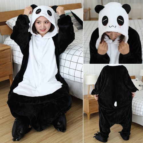 Fashion Adult Stitch Pajamas Women Fnel Sleepwear UniUnicorn Panda Cartoon Animal  Pajamas Set Kids Hooded Pyjamas Pijama Homewear