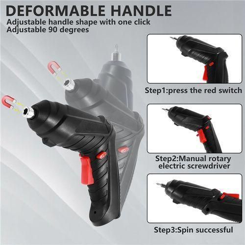 product_image_name-Generic-47 wireless electric screwdrivers, rechargeable lithium batteries, mini drills, 3.6V electric multifunctional tool set, home maintenance and repair-6