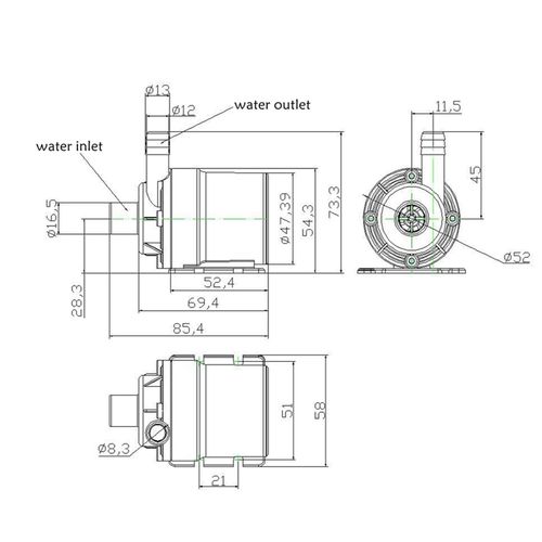 12v online aquarium pump