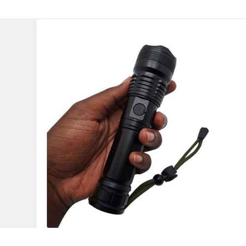 product_image_name-Generic-Super Bright LED Torch P50 Rechargeable Metallic Waterproof USB Type-C-2