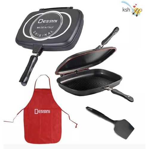 product_image_name-Dessini- Double Grill Pan – Non-Stick Double Sided Cooking Pan-1