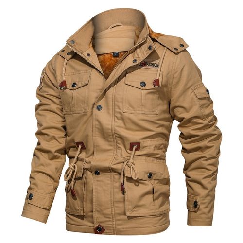 Winter Jacket Men Parkas Coat Thick Warm Fleece Jackets Military Jacket Men  Multi Pockets Veste Homme Hiver Big Size M-4xl - Parkas - AliExpress