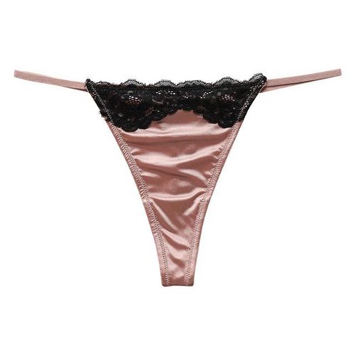 Generic Ice Silk Culottes Sexy Micro Bikini Women Seamless Panties Quickly  Dry Thong Low-Waist Underwear Thin Strap Temptation Intimates @ Best Price  Online