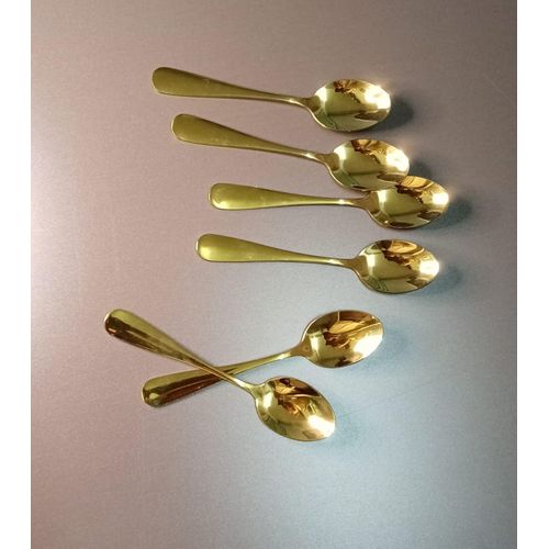 product_image_name-Generic-Pcs Gold Stainless Steel Table Spoons – Elegant Cutlery Set-1