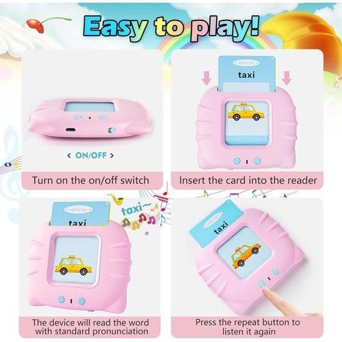 product_image_name-TOYS-Early Educational Talking Flash Card  for Kids  Interactive Learning Device With 224 Insight Words-5