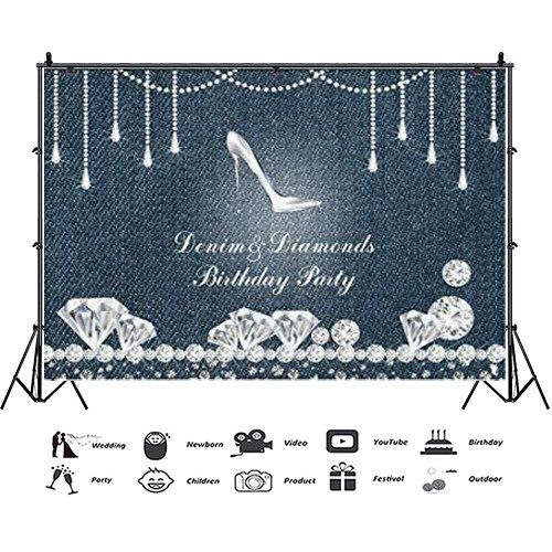 Allenjoy photography background Denim Diamonds jeans theme party celebrate  photobooth backdrop ph… | Denim and diamonds, Backdrops for parties, Photo  booth backdrop