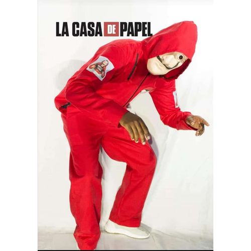 Sunisery Salvador Dali Money Red Jumpsuit Playsuit Romper Mask Halloween  Cosplay Costume - Walmart.com