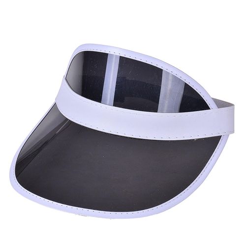 Fashion Transparent Visor Hats UV proof Sweat Absorb Outdoor Black