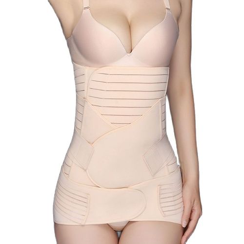 Generic Postpartum Belly Band Wrap 3 In 1 Belt C Section Recovery Girdle  Women Body Shaper Waist Shapewear Abdominal Binder Post Surgery @ Best  Price Online