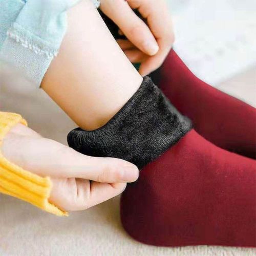 Generic Thermal Socks Cold Weather Winter Snow Calcetines Soft Boots  Crimson @ Best Price Online