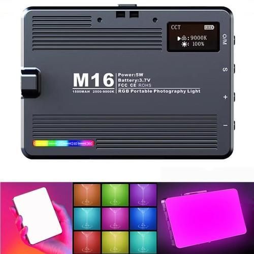 product_image_name-Generic-RGB Photography Fill Light Built-in Battery With phone clip Mini Fill Light Bi-Color RGB Light.-2