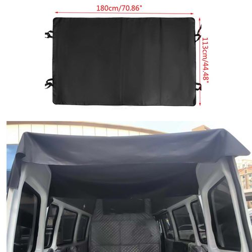 Generic Black Car Rear Barn Door Awning Cover 210D Oxford Waterproof Anti  UV Sunshade For Ford Transit Custom 2013 Onwards @ Best Price Online