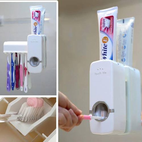 product_image_name-Generic-Toothpaste dispenser+5pcs toothbrush holder-1