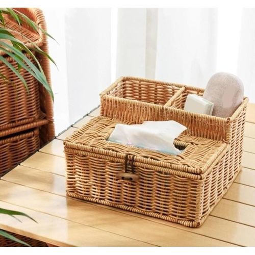 product_image_name-Generic-RustiNap 2-in-1 Handmade Rattan Serviette Holder – Natural Elegance for Your Table-1