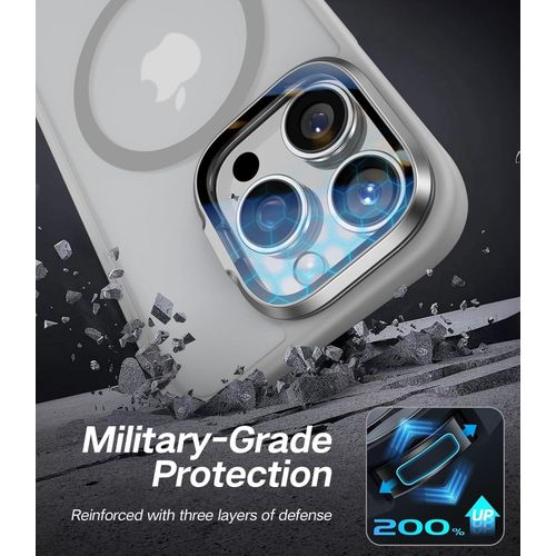 product_image_name-Generic-Grey Window Camera Stand with Magsafe Compatible Magnets, Matte Translucent Back Cover Case for iPhone 15 Pro Max-5