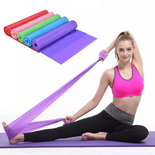 Generic Yoga Resistance Bands Elastic Exercise Bands 200cm Long