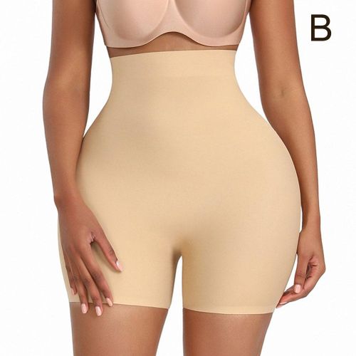  Thong Shapewear For Women Tummy Control High Waisted Body  Shaper Panties Girdle Seamless Shaping Underwear (B# Beige