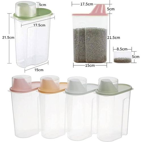 product_image_name-Generic-2L cereal container n cover Transparent  with yellow cover-2