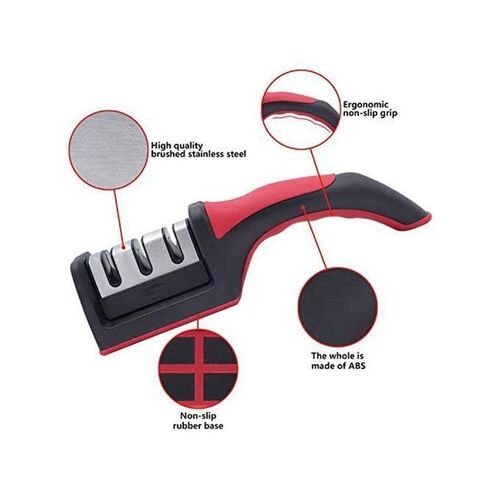 product_image_name-Generic-Knife Sharpeners Kitchen Sharpener Three Stages Black & Red-2