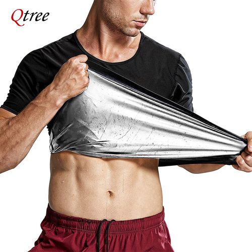 Fashion Mens Body Shaper Polymer Sweat Vest Waist Trainer Slimming Workout  Shapewear-sliver @ Best Price Online