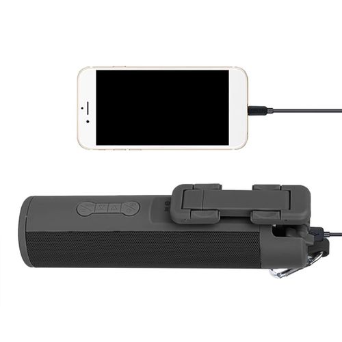 product_image_name-Generic-Multi Functional Wireless Speaker With Selfie Stick , Power Bank, Flashlight High Quality Speaker-BLACK-5