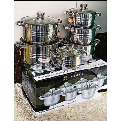 product_image_name-EDENBERG-6pcs Stainless steel sufuria set -1