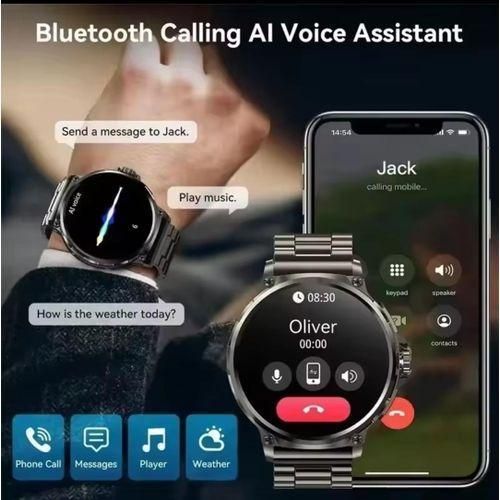 product_image_name-Haino Teko-HD Bluetooth Call Smart Watch Men Sports Fitness Tracker Heart Monitor 710mAh Smartwatch-1