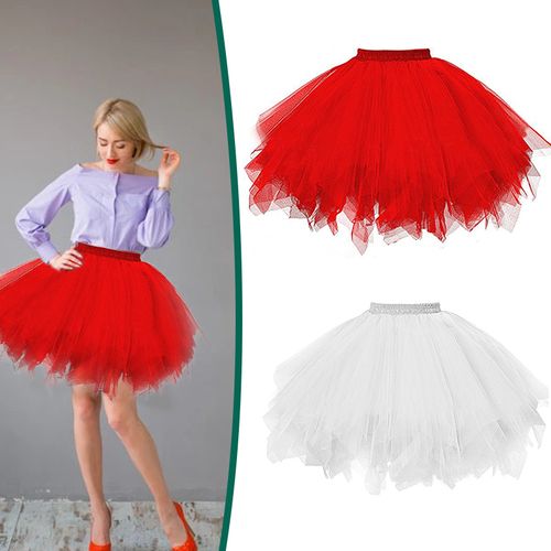 Womens Ladies Tutu Tulle Skirt Fancy Skirt Dress Up Party Dancing Ballet  Dress