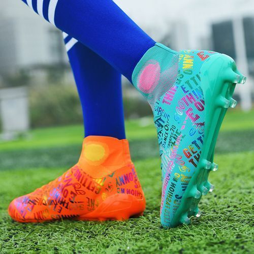 Fashion 2022 Men High Top Football Shoes Male Soccer Boots Sneakers Best Price Online Jumia Kenya