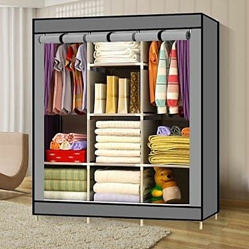 Generic Portable Wardrobe 3 Columns 130 170 45 Best Price