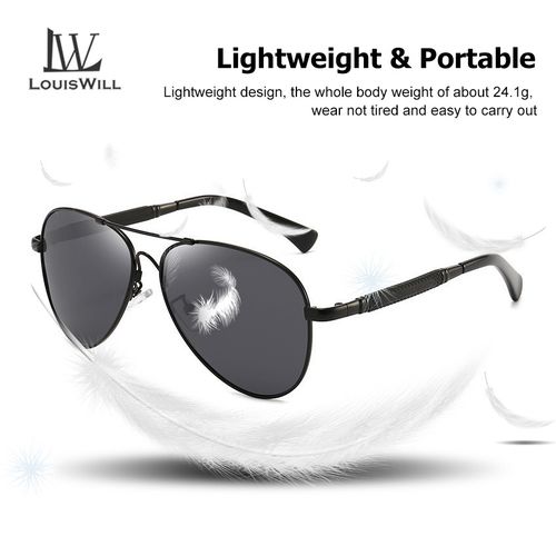 LouisWill Men Sunglasses Polarized Sport Sunglasses Lightweight PC