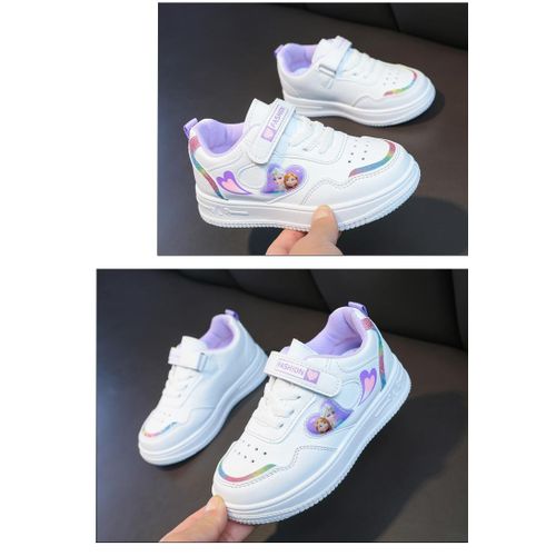 product_image_name-Elsa-Girls white cartoon sneakers -1
