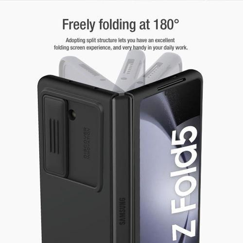 product_image_name-Generic-Samsung Galaxy Z Fold 5 Nilkin Case CamShield Silky Soft Liquid Silicon PC-3