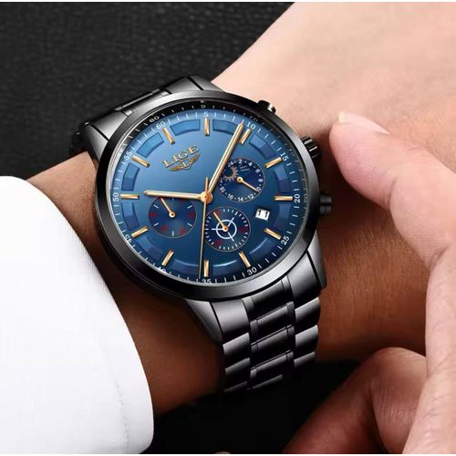 product_image_name-Generic-Lige Chronograph Men’s Watch – Stainless Steel, Moon Phase Function & Date Display-1