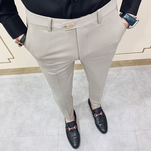 Mens Dress Pants Slim | Office Pants Men | Office Trousers | Men's Pants | Pants  Suit - High - Aliexpress