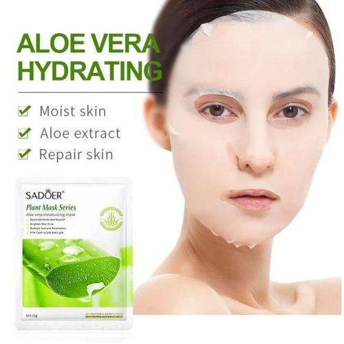product_image_name-SADOER-10 Pieces Face Hydrating and Moisturizing Aloe Vera Facial sheet Mask Anti Wrinkles anti Aging -2