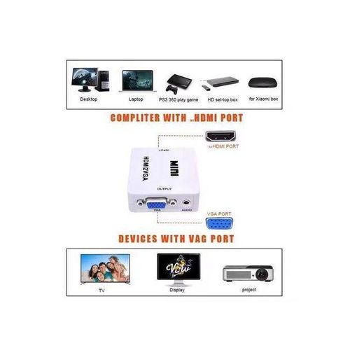 product_image_name-Generic-Mini HDMI2AV HDMI To AV HD AV Converter Adapter-4
